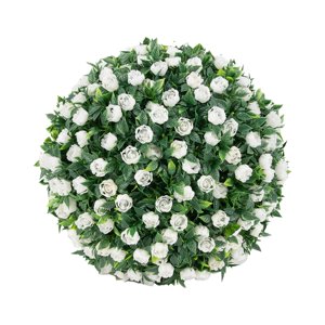 Magideal - Bola Topiaria Colgante De Flores De Simulación, 7.8 Pulgadas, Material De Pe, Accesorio Multiusos, Duradero, Decoración Floral Realista Para Cafetería Estilo C