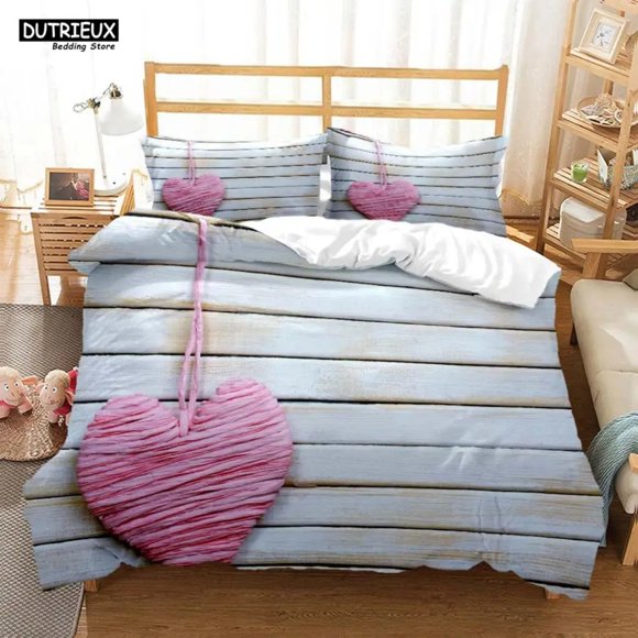 Love Printing Trend Bedding Soft And Comfortable Gifts For Lovers Comforter Bedding Sets Bedding Set Luxury Customizable