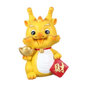 Magideal - Estatua De Dragón De Año Nuevo Chino, Hucha De Dragón, Decoración Artística, Adorno De Mesa, Escritorio, Hucha, Estatuilla Para Librería De Cafetería , Tipo B