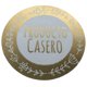 thumbnail image 1 of Sticker Producto Casero Dorado 100un 38mm, 1 of 2