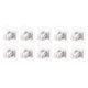 thumbnail image 3 of 10pcs Soporte Para Barra De Cortina Gancho Para Cortinas ABS Soporte De Pared Barra De Toalla Fija Para El Hogar Blanco, 3 of 5
