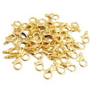 Bothyi - 200X Cierres De Langosta De Aleación Ganchos A Presión Diy Fabricación De Joyas Llavero Oro