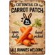 thumbnail image 1 of Letrero estaño metal conejo Pascua vintage conejo flor huevo primavera arte pared hogar granja cocina dormitorio 20x30cm, 1 of 6