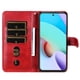 thumbnail image 4 of Funda con Cremallera para Xiaomi Redmi 10 4G, Carcasa Cartera de Cuero PU con Soporte y Tarjetero, 4 of 5