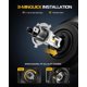 thumbnail image 5 of Paquete de 2 bombillas LED ZonCar H4 9003 60000 lm 6500 K blanco, 5 of 9