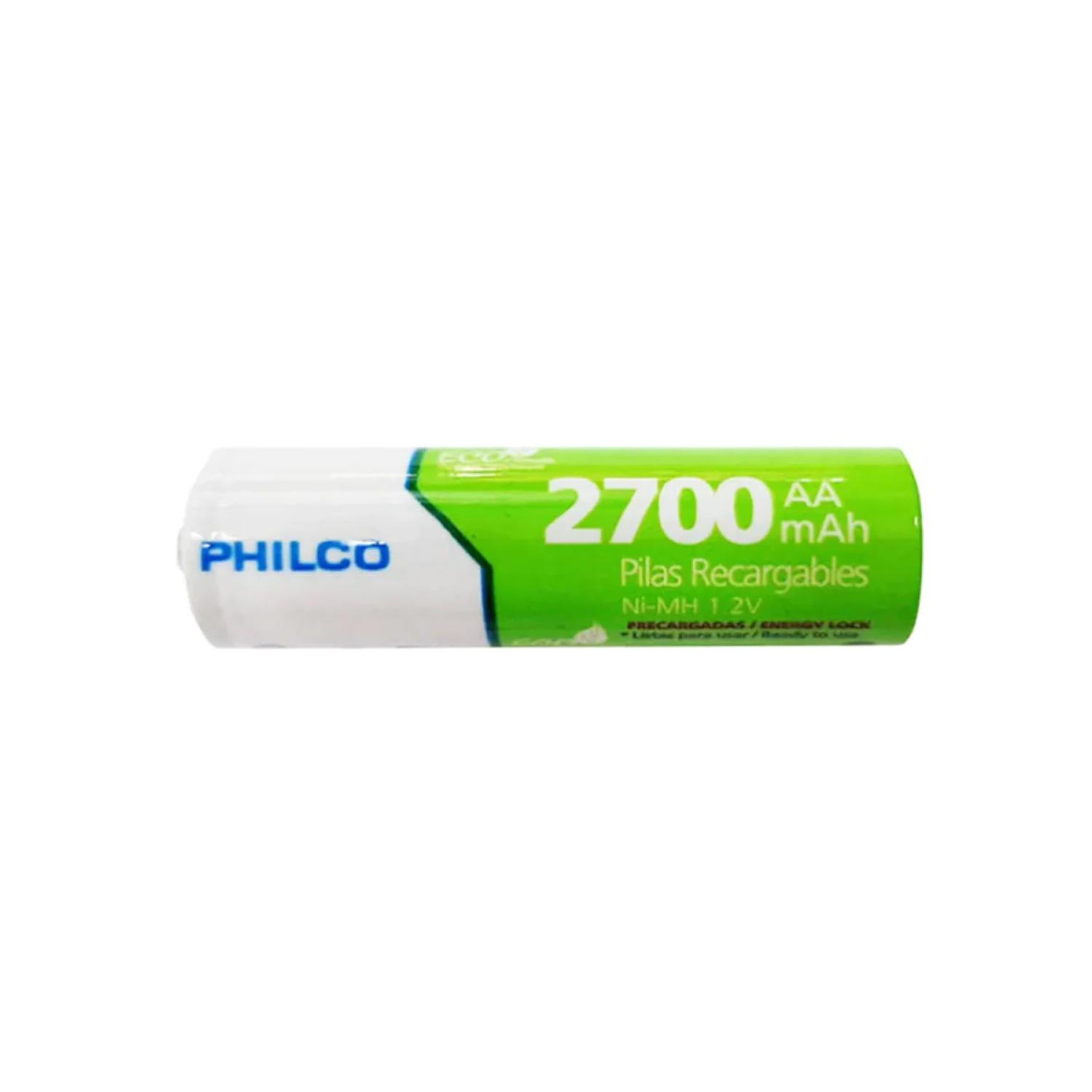 Philco - Tira 5 Pilas Recargables Aa 2700Mah