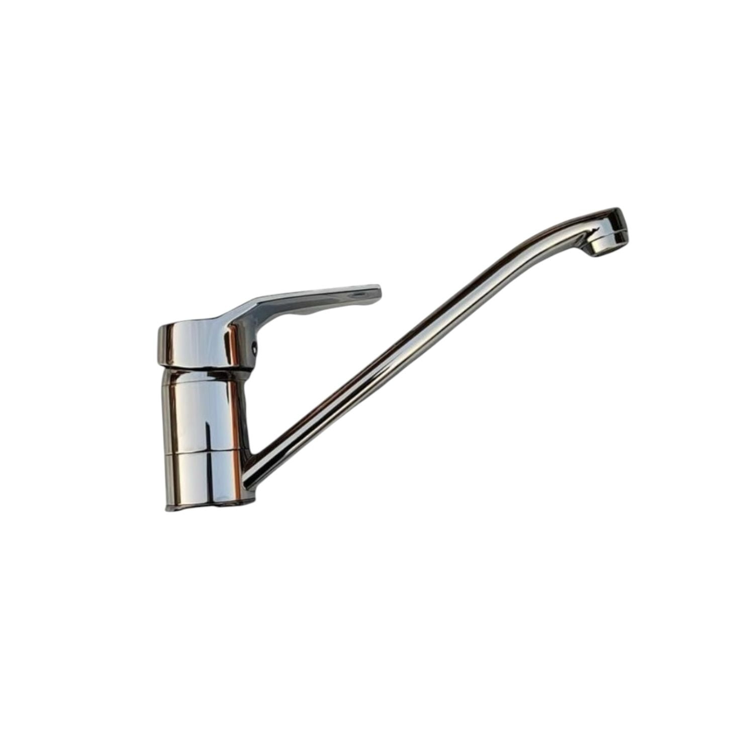 Alday - Llave Monomando Cuello Largo Para Baño Ares En Acero Inoxidable