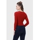 thumbnail image 3 of Polera Mujer Escote Botones Rojo, 3 of 4