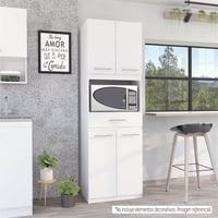 Tuhome - Mueble Para Microondas Manchester 4 Puertas Blanco