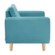 thumbnail image 5 of Sofa Bote 1c Felpa 05 Turquesa, 5 of 6
