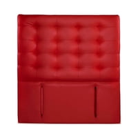 Latam Home - Respaldo Napoles Pu Rojo 1 1/2 Pza