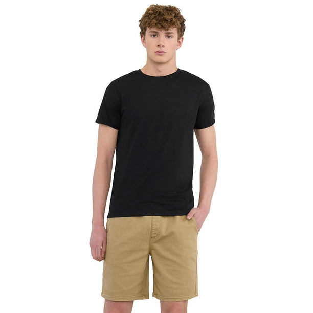 Polera Hombre Slim Negro Corona