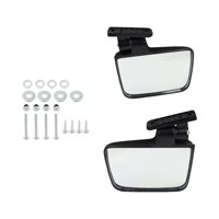 Magideal - Espejos De Carrito De Golf Espejos Retrovisores Laterales Plegables Anchos Ajustables Que Ayudan A Evitar Puntos Ciegos Robusto Fácil Instalación Cara