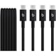 thumbnail image 1 of Cable USB-C Beats 5 de 1,5 m tejido negro Bolt, 2 unidades, 1 of 3
