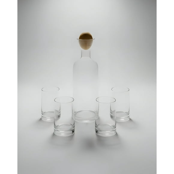 Set De 7 Piezas De Cristalería Premium De Lujo Transparente