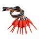 thumbnail image 4 of 10 Piezas Analizador Lógico Cable Sonda Prueba Gancho Clip Línea Roja, 4 of 4