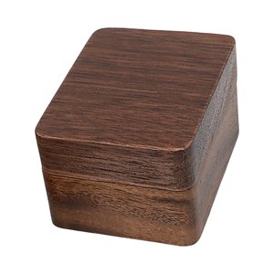 Ioensy - Joyero De Madera Anillos De Ceremonia De Boda Caja Para Portador Estuche De Viaje Escaparate Blanco