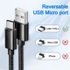 thumbnail image 3 of Cable USB Tipo C UDATON 3A Trenzado en Nylon 6m Paquete de 2, 3 of 7