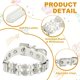 thumbnail image 3 of Collar de Perlas para Perro Uxcell, Collar de Gato con Perlas Brillantes, Lujoso Collar de Mascota con Cristales de Diamantes, Collar de Boda para Mascotas Pequeñas, (Blanco, XS), 3 of 7