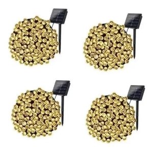 Shop E-Home - Guirnalda Pack X4 Solar Navideña 10 Metros 100 Led Multicolor