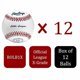 thumbnail image 2 of Béisbol Rawlings ROLB1X Paquete de 12 Blancas, 2 of 7
