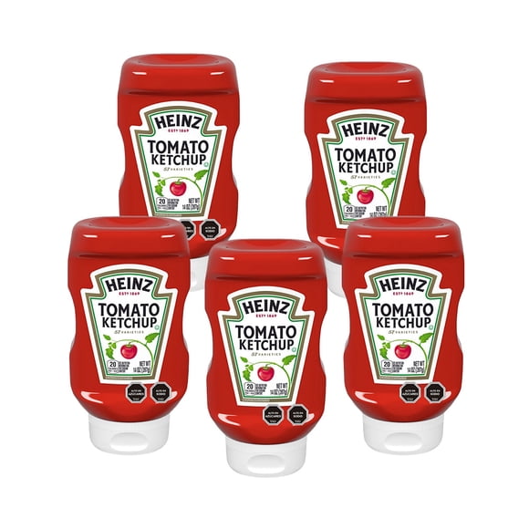 Pack 5 Ketchup Frasco Squeeze 397g
