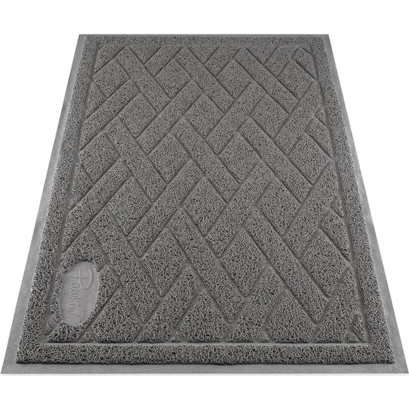 Alfombra para arena de gato Pawkin extra grande 89x58 cm gris