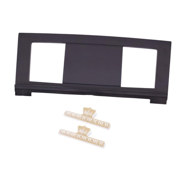 Soporte de música para piano electrónico, soporte para páginas de libros, soporte para libros de lectura, soporte portátil para libros de música, , Clips de oro