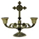 thumbnail image 2 of Portavelas Europeo Retro Elegante Soporte Para Candelabros De 2 Cabezas Bronce, 2 of 5