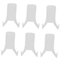 Magideal - 8 Soportes Para Platos De Acrílico, Soporte De Exhibición De Acrílico, Soporte De Marco De Fotos De Exhibición Transparente, Soporte De Libro De Cocin