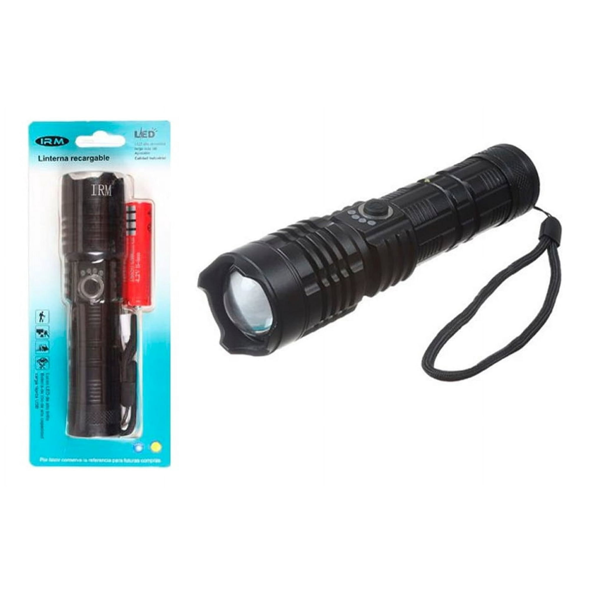 Disparo - Linterna De Mano Recargable Usb Para Camping Emergencias