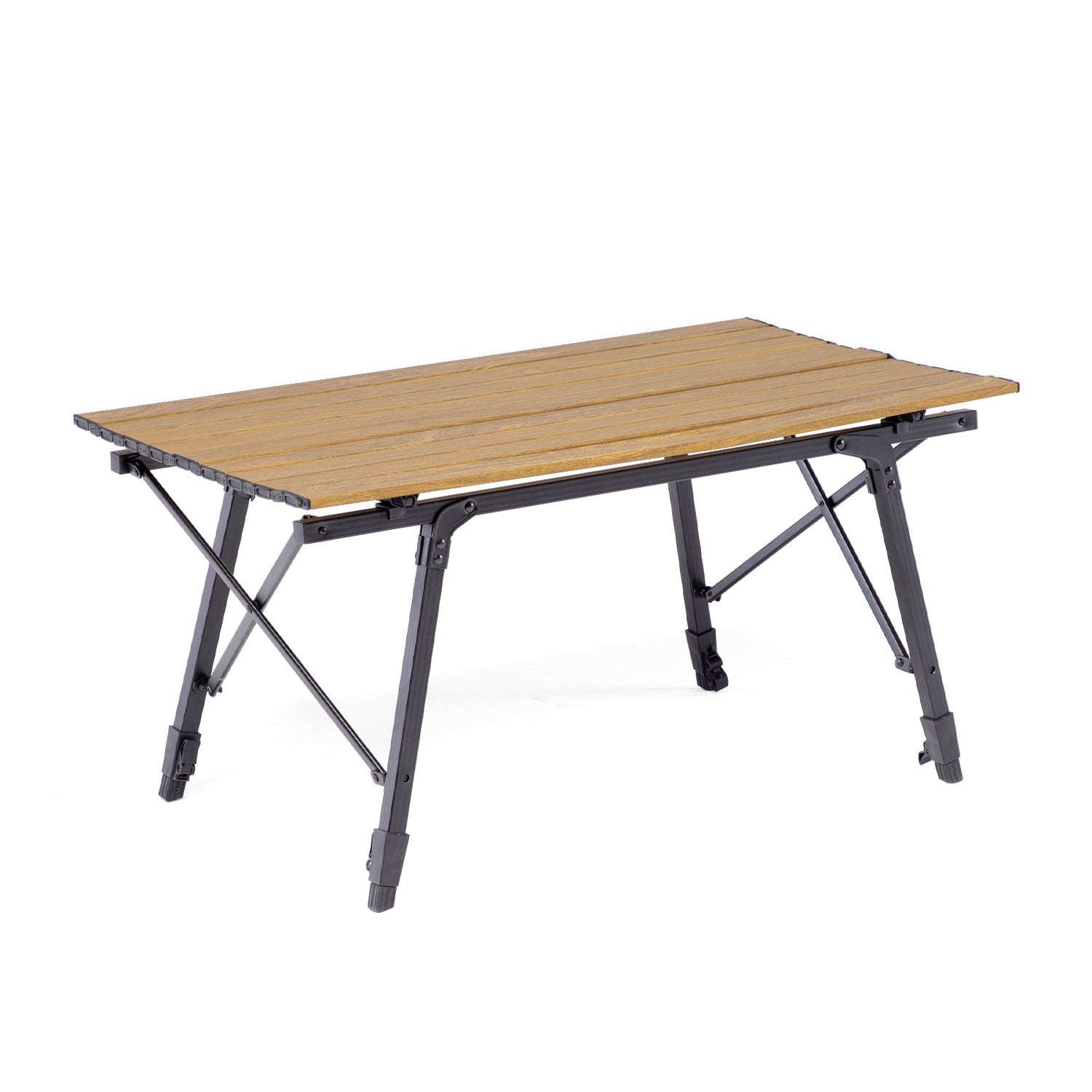 Mesa Plegable Kano Roble Portátil Y Ajustable Para Camping