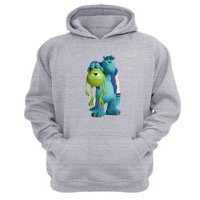 Genérico - Polerón Canguro Fabrica De Monstruos Gris Claro Talla L Unisex