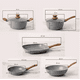 thumbnail image 3 of Batería de cocina de 5 piezas, antiadherente, cerámica marmolada, 3 of 3