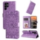 thumbnail image 1 of Funda tipo cartera FOXDOCK para Samsung Galaxy S23 Ultra , diseño girasol en relieve, cuero PU, cierre magnético, soporte y tarjetero, 1 of 5