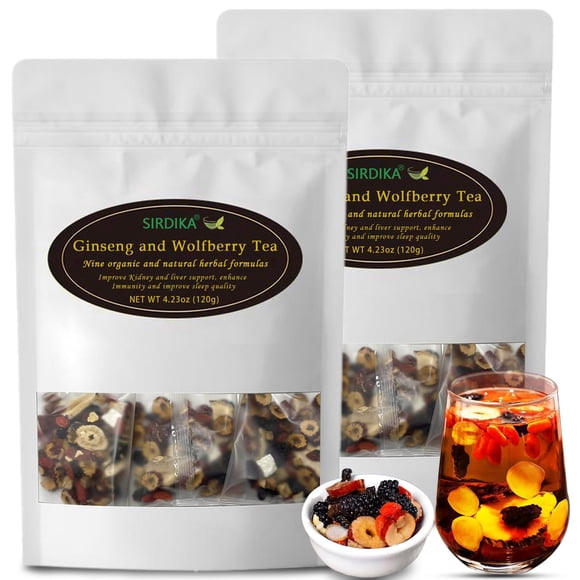 Limpiador de riñones Tea SIRDIKA con ginseng y bayas de goji, 180 g, 24 unidades