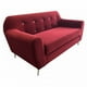 thumbnail image 3 of Sofa New Dos Cuerpos Rojo Felpa, 3 of 3