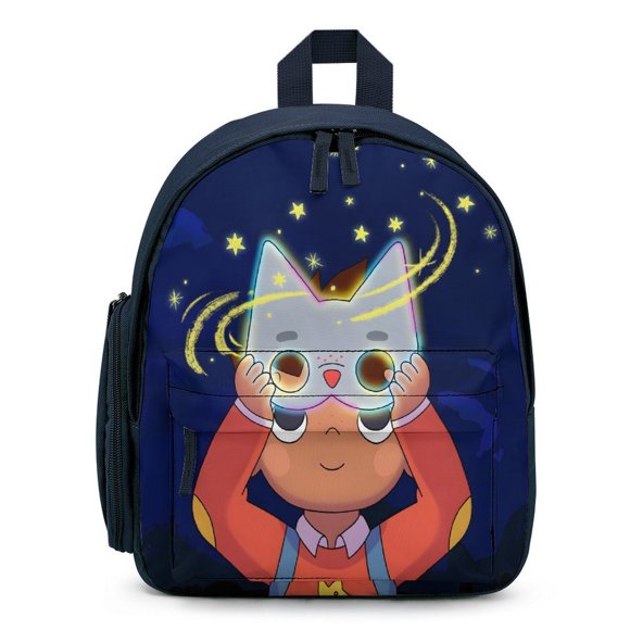 Wolfboy y la Fábrica de Todo Mochila Escolar para Niños y Niñas, Mochila Infantil Ligera de Alta Calidad, Grande y Duradera Azul