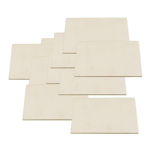 Magideal - 10 Uds. Tableros De Tilo, Tableros Finos De Madera Contrachapada, Tableros Artísticos, Tableros De Paneles En Blanco, Tablero De Madera Para Proyectos
