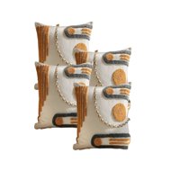 Genérico - Pack De 4 Fundas De Cojin Tufting 45X45 Cm Beige 02