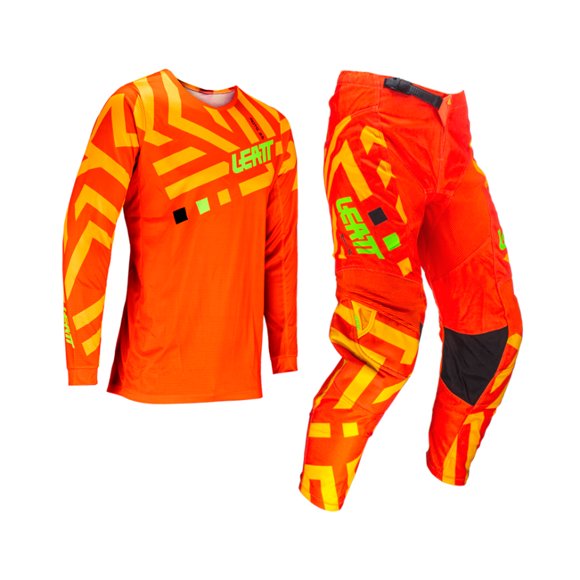 Kit Leatt Moto 3.5 Jersey Con Pantalón Citrus