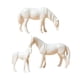 thumbnail image 1 of Figuras En Miniatura De Caballos Pequeños De Resina, 3 Uds., Estatuas De Microanimales Para Escritorio, Color Blanco, 1 of 3