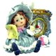 thumbnail image 1 of Reloj Barjan 1256138 Sweet Girl Musician de 10 cm de altura, estilo victoriano, 1 of 1