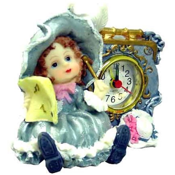 Reloj Barjan 1256138 Sweet Girl Musician de 10 cm de altura, estilo victoriano