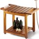 thumbnail image 1 of Banco de ducha BLUEWEST con estante de almacenamiento, 1 of 7