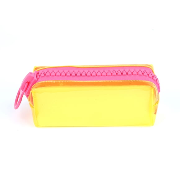 Estuche Amarillo Diseño Cierre 21*8*7cm