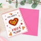 thumbnail image 4 of Tarjeta de San Valentín Silkovahamd con tema de pizza y comida con sobre, 4 of 6