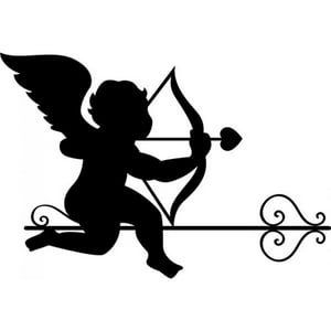 Rienda Libre Graphics - Decomural Cupid Bow & Arrow Angel Ws-18388