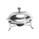 thumbnail image 2 of Plato De Frotamiento De Acero Inoxidable Bandeja Para Calentar Alimentos Para Barbacoa, Camping, Viajes Plata 26cm, 2 of 3