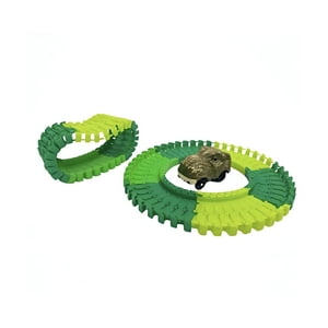 Juguete Infantil - Pista De Auto Dino Track Car 80 Pcs